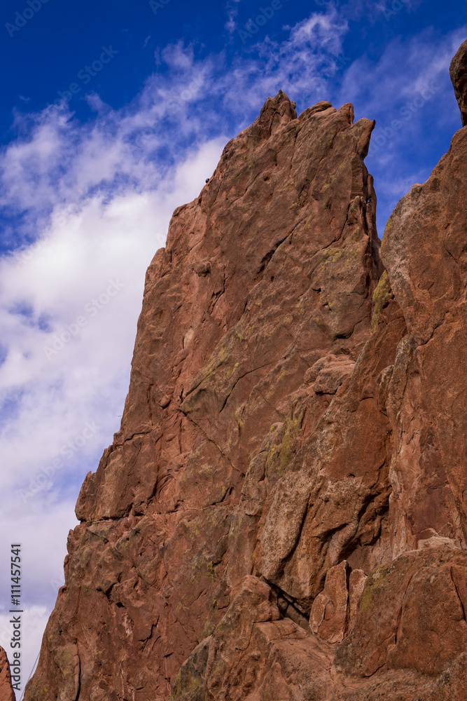 Rocky Pinnacle in the Garden of the Gods, Colorado Springs, Colorado