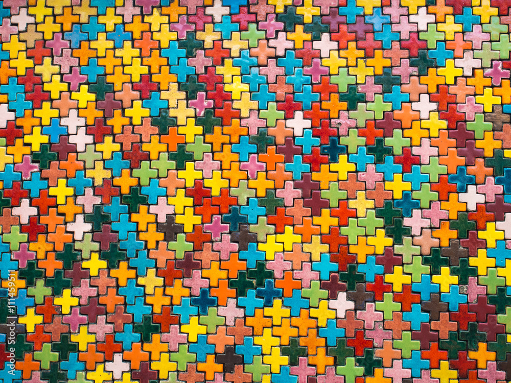 Colorful background with brick walls Colorful background with brick walls