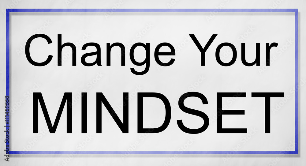 Mindset Opposite Positivity Negativity Thinking Concept Mindset Opposite Positivity Negativity Thinking Concept