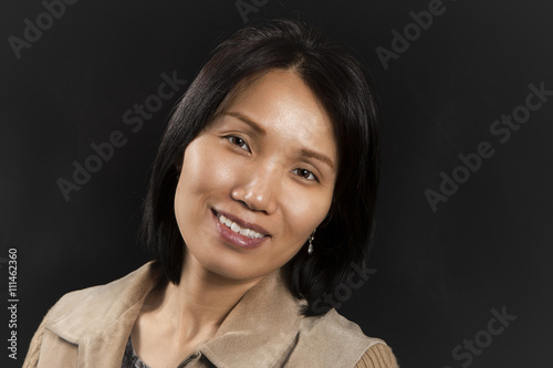 Positive Asian woman.