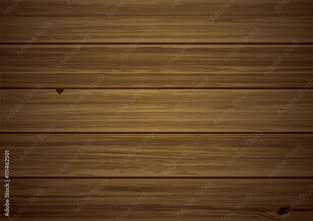 Obraz premium Vector Wood plank brown texture background