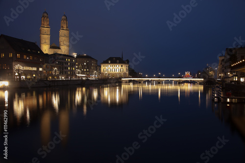 Amazing night scenes from Zurich, Switzerland