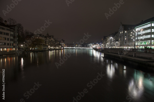 Amazing night scenes from Zurich, Switzerland