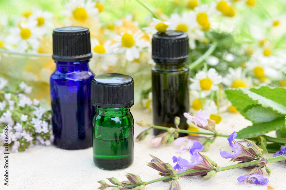 essential oils with herbal flowers essential oils with herbal flowers