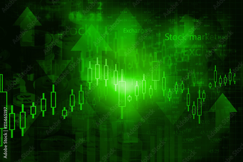 Fototapeta premium Stock market chart. Financial background