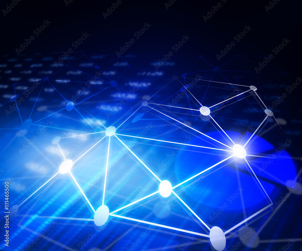 Global communication technology background