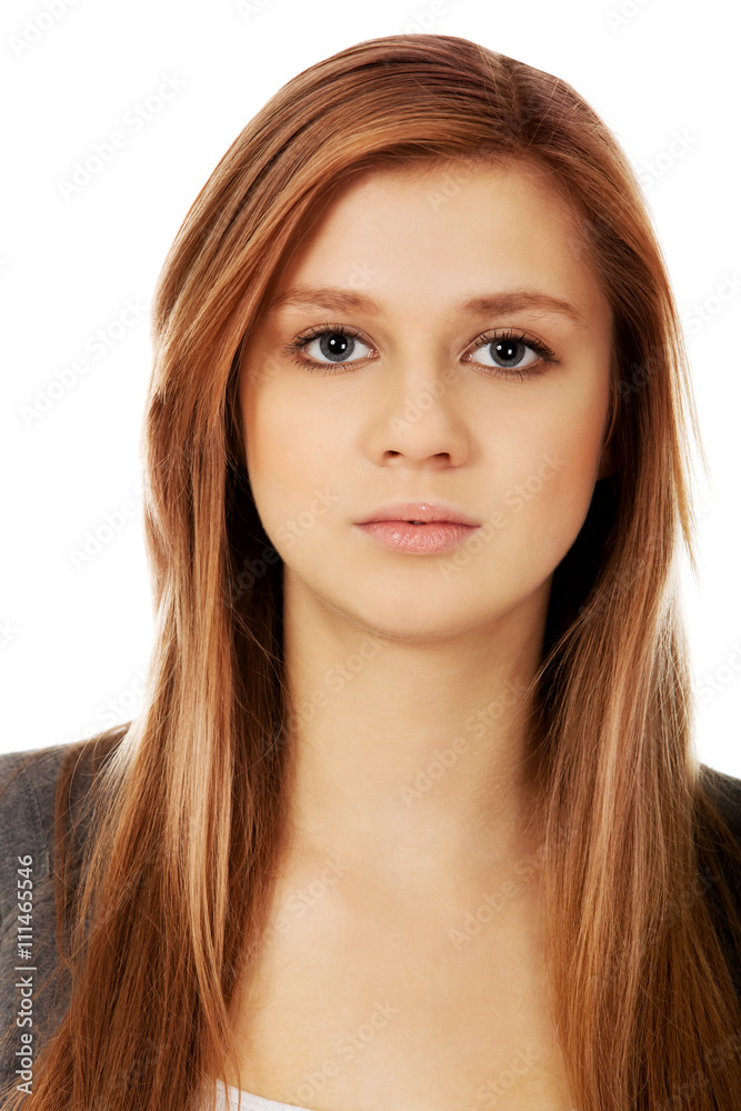 Portrait of pretty teenage woman Portrait of pretty teenage woman