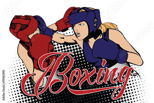 Summer kinds of sports. Boxing