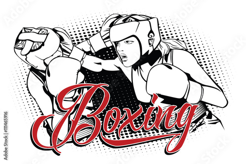 Summer kinds of sports. Boxing