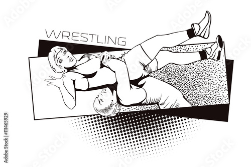 Summer kinds of sports. Wrestling