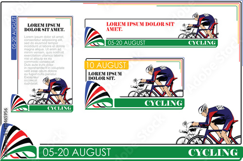 Summer kinds of sports. Cycling