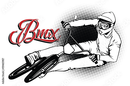 Summer kinds of sports. BMX cycling