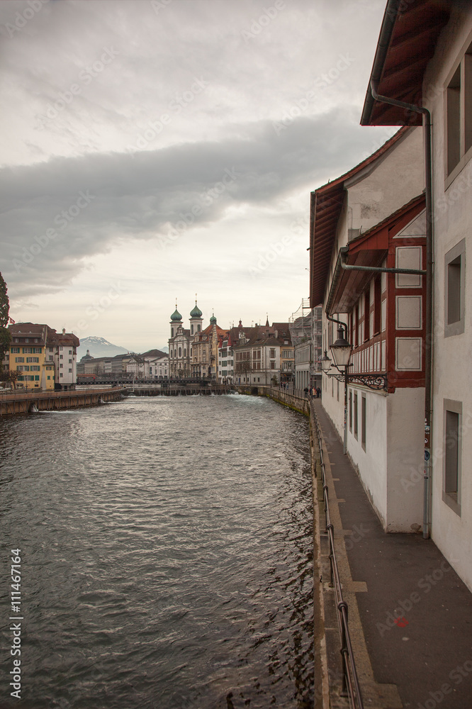 City views from downtown Luzern (Lucerne), Switzerland