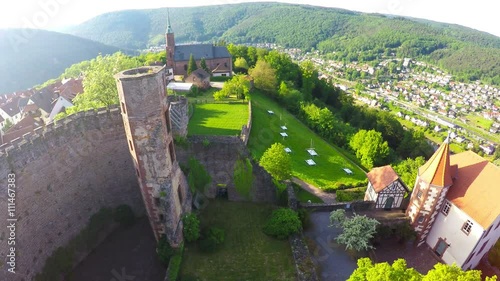 Small castle at Dilsberg, Germany near Heidelberg photo