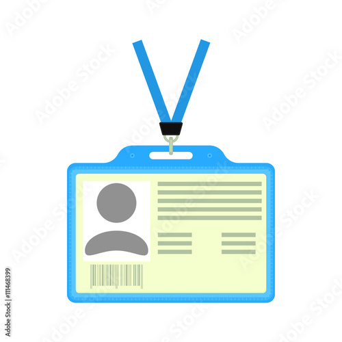 Vector ID badge.