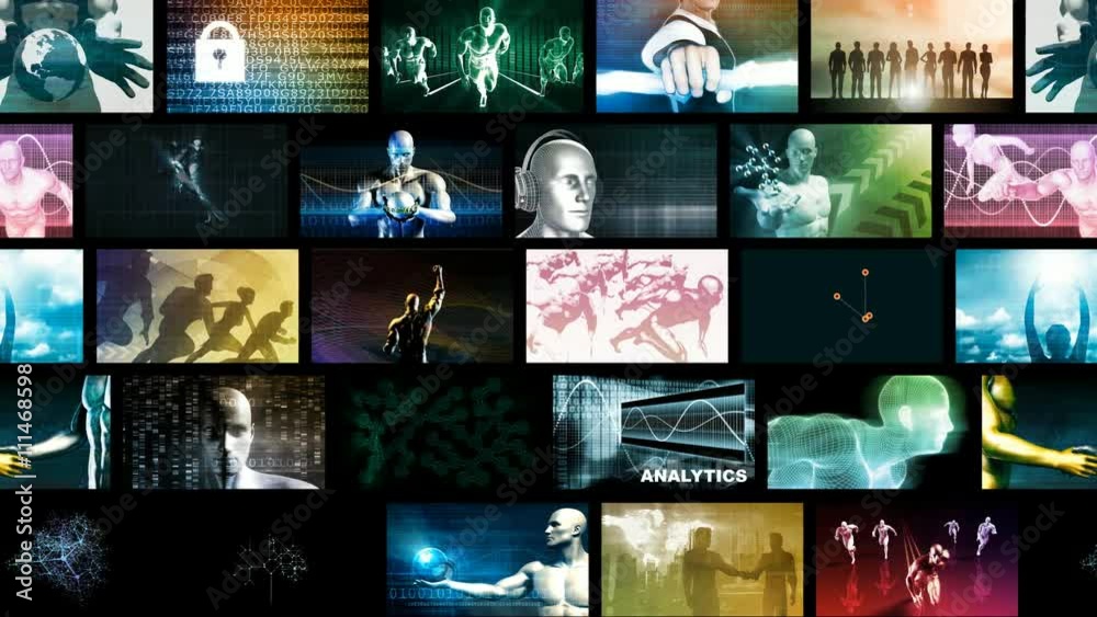 Multimedia Entertainment with Futuristic Video Gallery Art