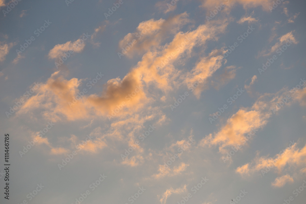 The vast blue sky and clouds sky The vast blue sky and clouds sky