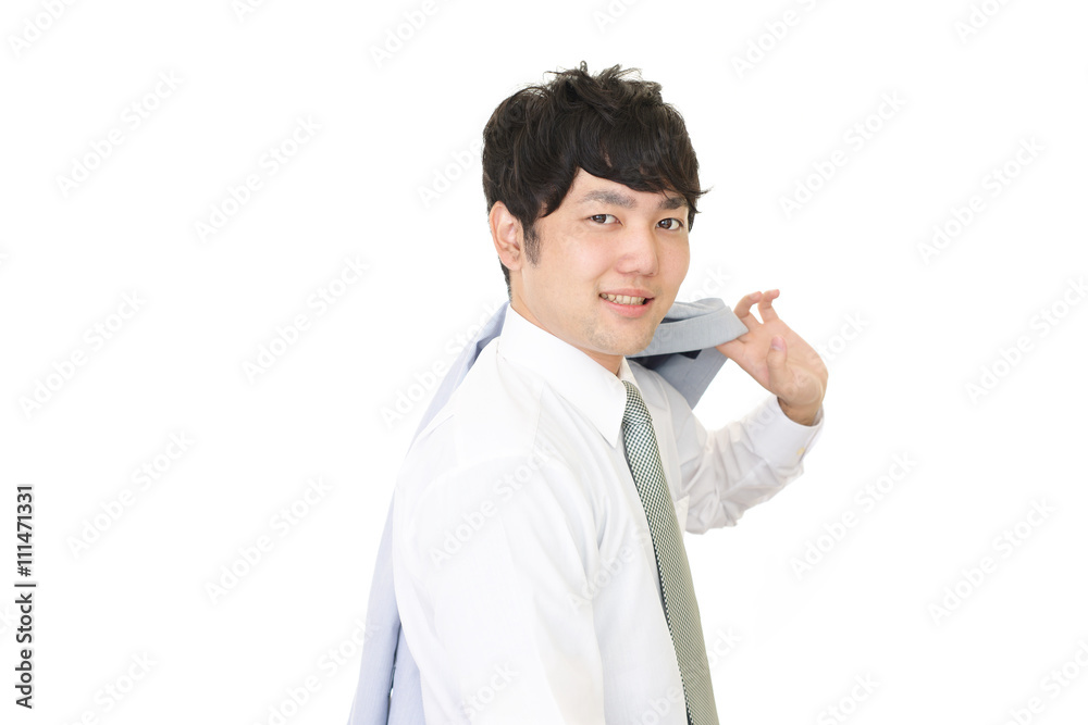 笑顔のビジネスマン 笑顔のビジネスマン