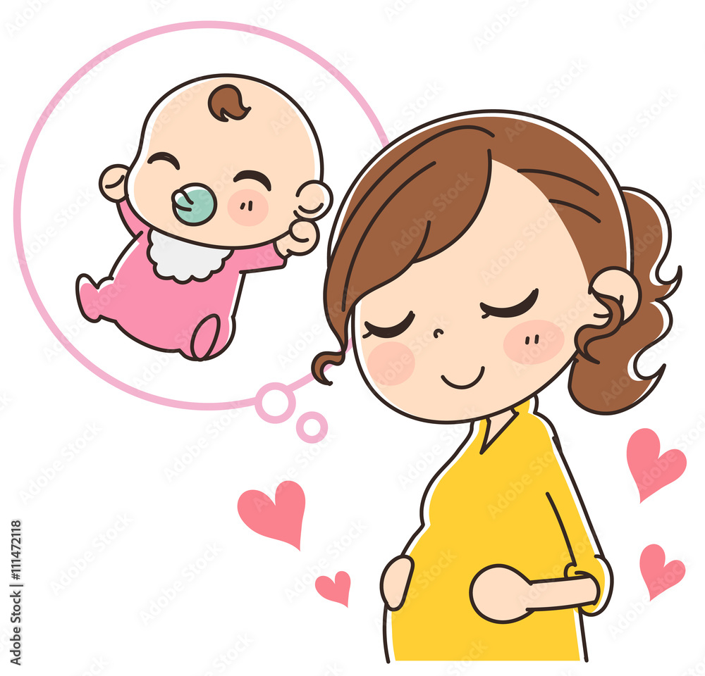 妊娠のイラスト Stock Vector Adobe Stock