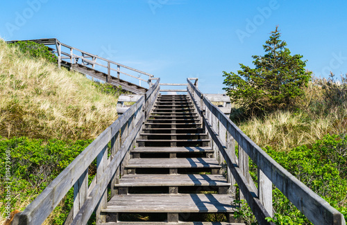 Strand  bergang Aufstieg