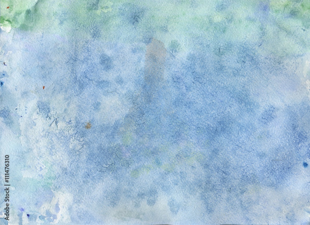 Abstract watercolor background. Watercolor painting.Hand drawing watercolor. Blue watercolor background. Watercolor background.