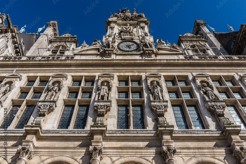 Hotel-de-Ville (City Hall). Paris, France.
