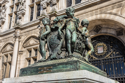 Hotel-de-Ville (City Hall). Paris, France.