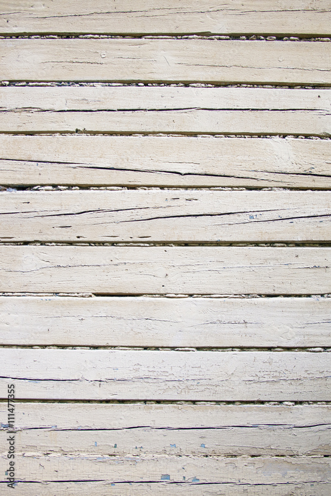 Obraz premium white wood planking background.