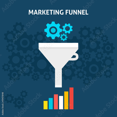 Marketing Funnel Flat Concept