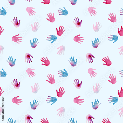 watercolor pattern colored blots on paper drawing