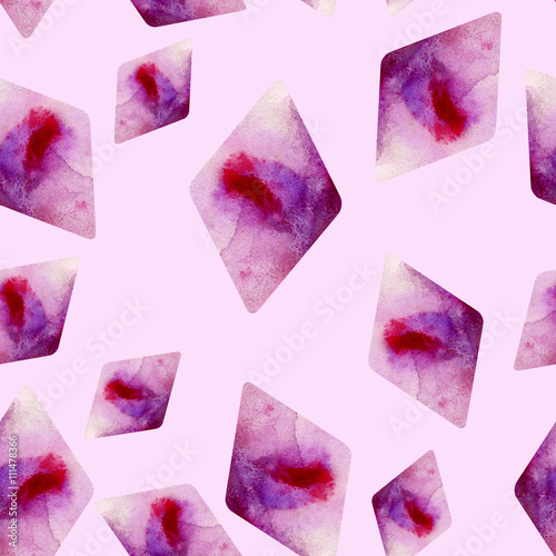 watercolor pattern colored blots on paper drawing