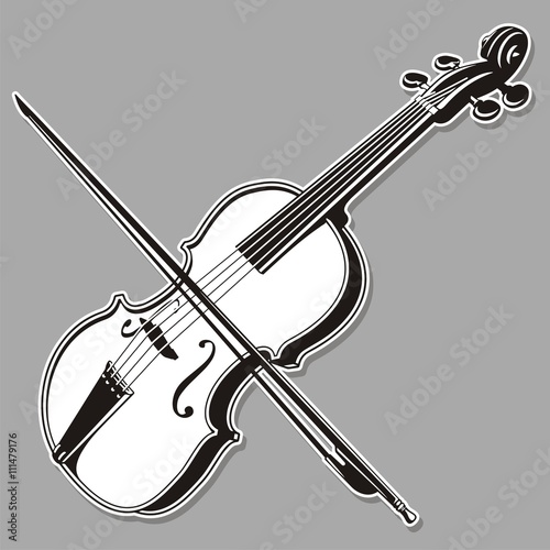 Violin line art