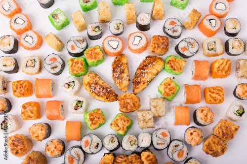 Different sushi rolls