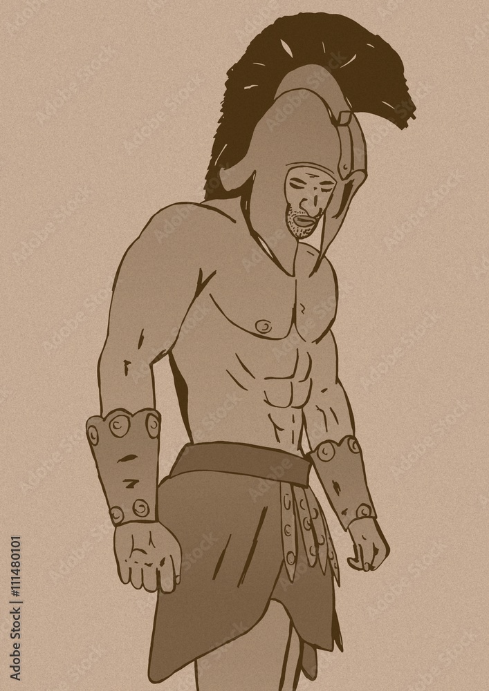 Fotografie Strong gladiator vintage