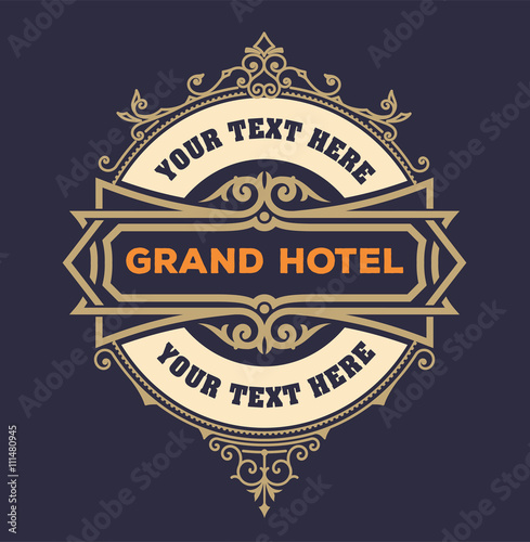 ..vintage logo template, Hotel, Restaurant, Business Identity se