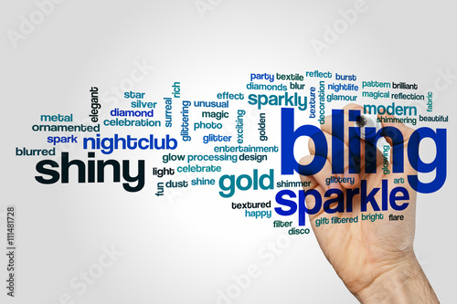 Bling word cloud concept