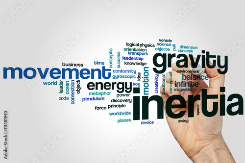 Fotografía Inertia word cloud