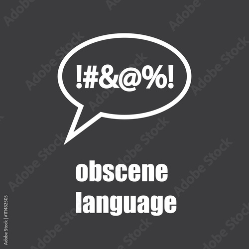 obscene language icon