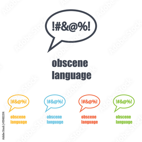 obscene language icon