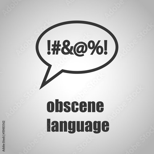 obscene language icon