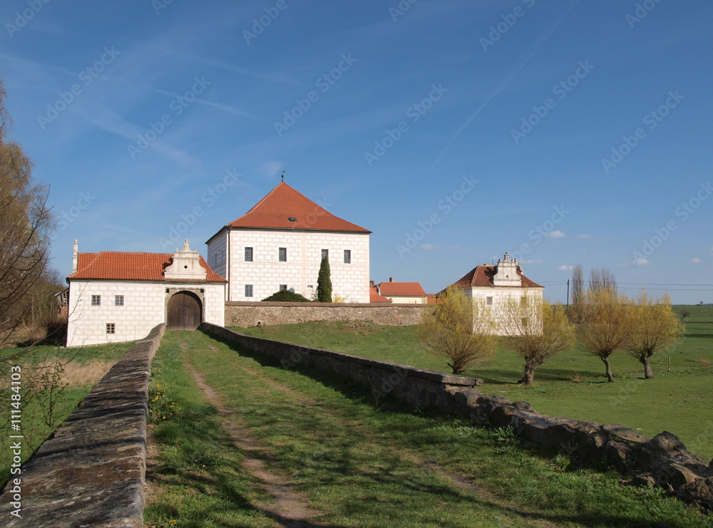 Renaissance water fort Novy Hradek Krcinov in Czech republic