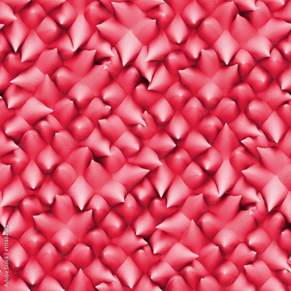 seamless array made of organic shaped red objects seamless array made of organic shaped red objects