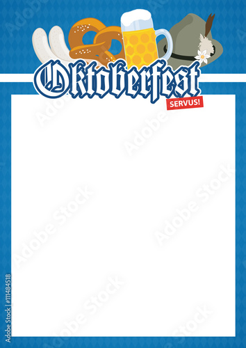 Oktoberfest Plakat Servus Poster