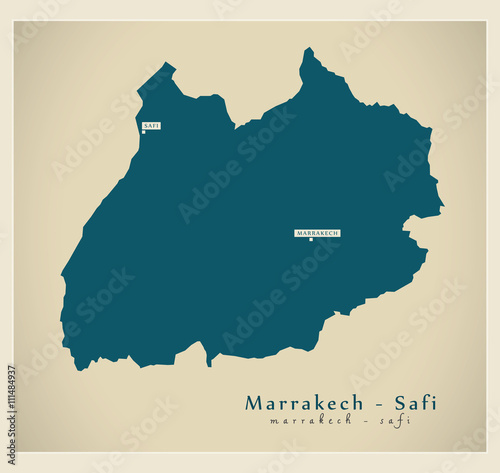 Modern Map - Marrakech - Safi MA photo