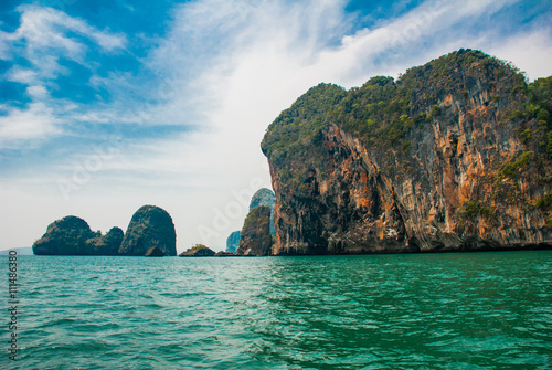 Beautiful island and rocks. Krabi, Thailand. photo