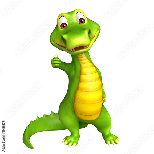 cute Aligator cartoon charcter