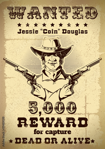 Vintage Wanted Poster