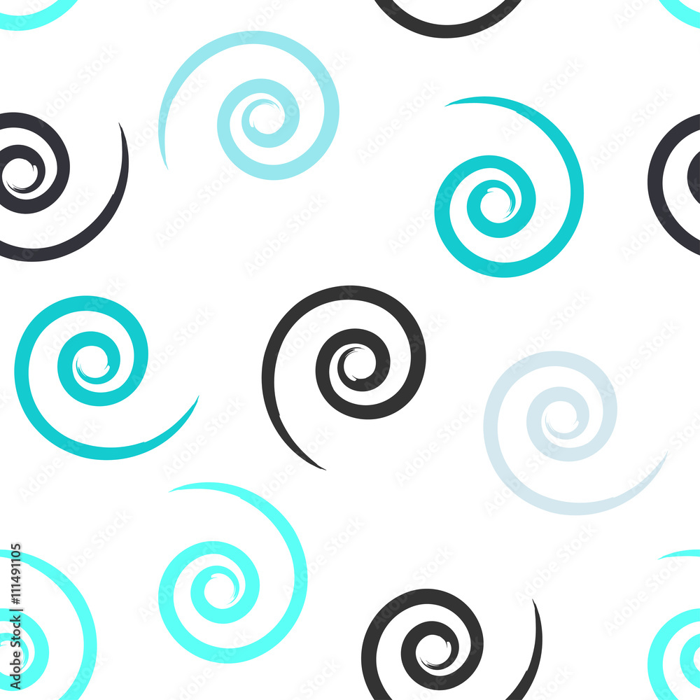 Cute vector seamless pattern . Swirl, brush strokes. Endless texture can be used for printing onto fabric or paper Cute vector seamless pattern . Swirl, brush strokes. Endless texture can be used for printing onto fabric or paper