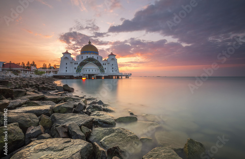 Melaka Strait Mosque (Masjid Selat), Malacca, Malaysia