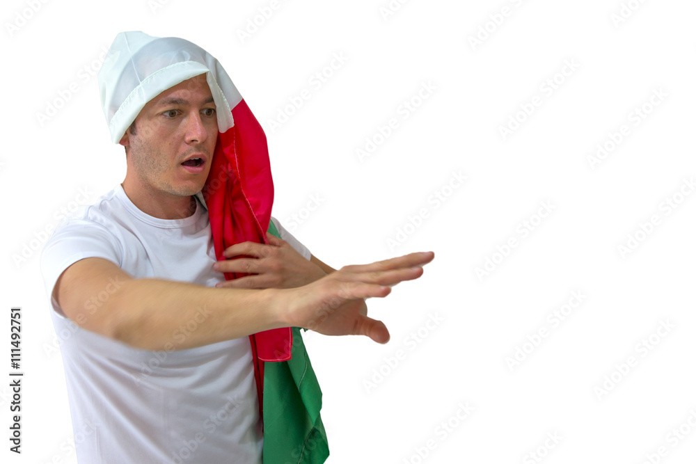 421 - man with the flag of Italy 421 - man with the flag of Italy